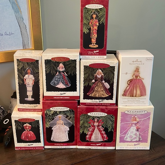 Hallmark Other - Hallmark Barbie ornaments- nine total